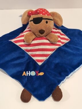 Kids Preferred Pirate Puppy Dog Blue Security Blanket Lovey